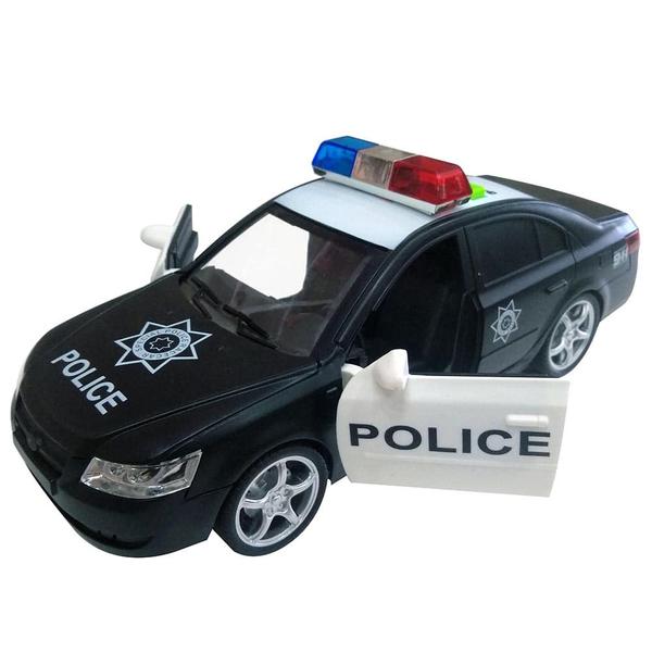 Miniatura Carro de Policia com Luz e Sirene Shiny Toys