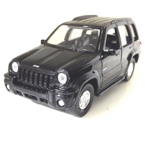 Tudo sobre 'Miniatura de Metal Carro Jeep Liberty Ano 2002 Maisto Preto'