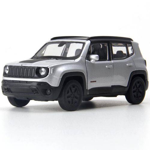 Miniatura em Metal - 1:34 - Jeep Renegade Trailhawk - Prata