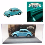 Miniatura Fusca 1961 Colecao Carros Inesqueciveis Do Brasil 1 43 Azul