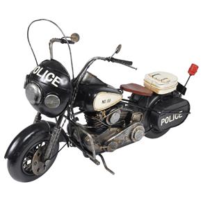 Miniatura Motocicleta BTC DR0126 em Metal - 35x24 Cm