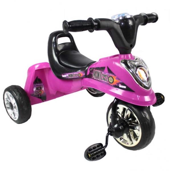 Miniciclo Triciclo Infantil Rosa Bel Brink. - Bel Fix