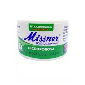 Missner Esparadrapo Micropore 2,5cmx4,5m - Kit com 03
