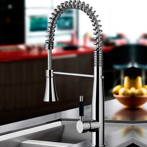 Misturador Monocomando Torneira Gourmet Cozinha com Ducha Móvel Regulável Stella 53cm Máxima Metais