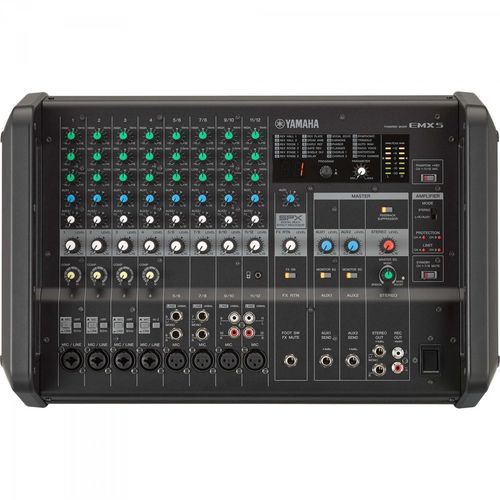 Tudo sobre 'Mixer Analógico Amplificado EMX5 Preto Yamaha'