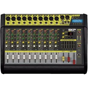 Mixer Mesa de Som Amplificada Skp 10 Canais Vz-100II Usb 200