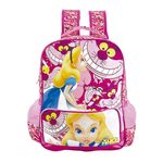 Mochila Alice 6322 em Poliéster, Tam G, Etiqueta de Identificação, Compart Laterais, Rosa - Xeryus