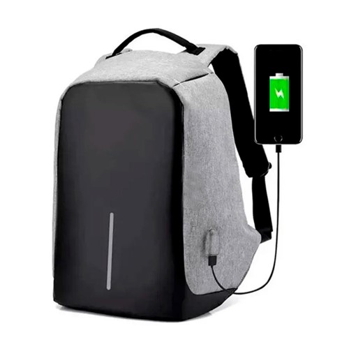 Mochila Anti-furto Compartimento para Notebook Laptop Saída USB Carregamento de Dispositivos 2