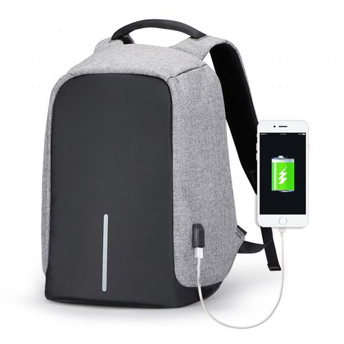 Mochila Anti Furto Impermeável USB Integrado M2417c