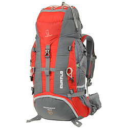 Tudo sobre 'Ochila Cargueira Mountaineer LF 40+5 Litros Cinza/Vermelho - Curtlo'