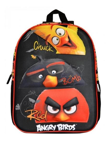 Mochila Costas Angry Birds 3D Santino Chuck Bomb Red