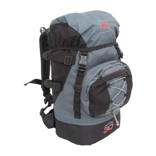 Mochila Crampon 30 Litros Preto com Cinza - Trilhas & Rumos