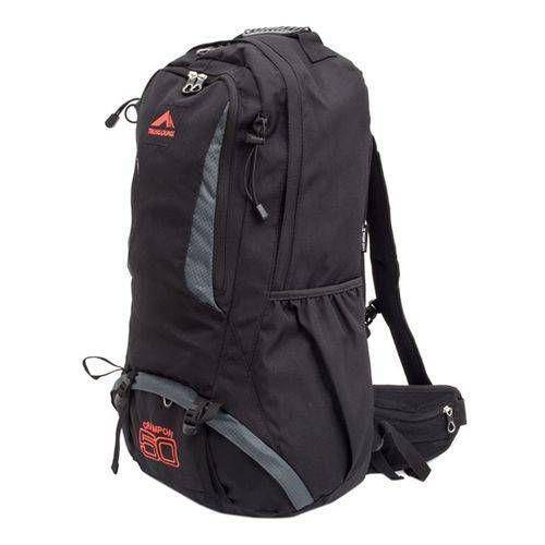 Mochila Crampon 50 Cor Preto com Cinza - Trilhas & Rumos