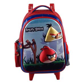Mochila de Carrinho Poliéster M Angry Birds ABC502603 - Vermelha