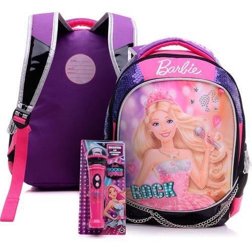 Mochila de Costas Infantil Sestini M Rock N Royals Roxa Barbie