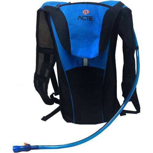 Mochila de Hidratação Aqua 1,5L Acte Sports Preto/Azul
