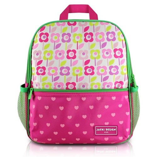 Mochila Escolar Flor Pink Jacki Design