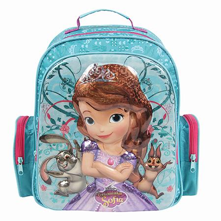 Mochila Escolar Grande Sem Rodas 11190/18 - Princesinha Sofia - DMW