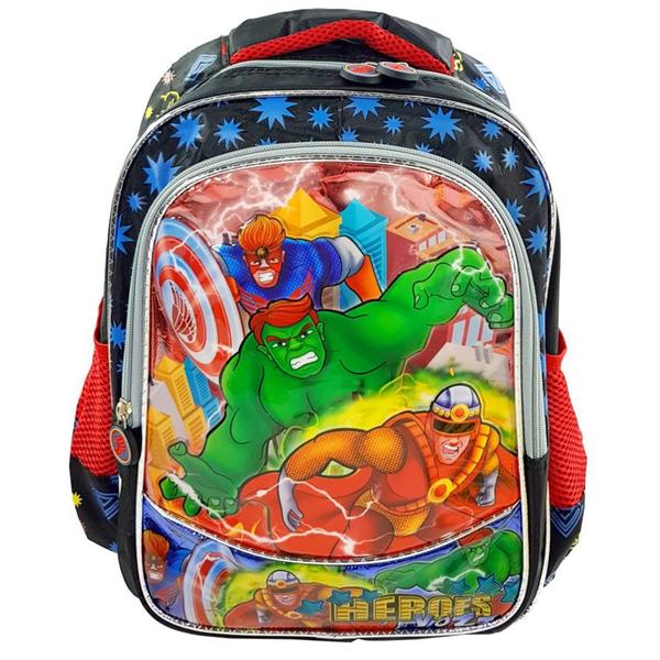 Mochila Escolar Infantil Heroes 36x25x13cm Média - Vozz