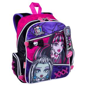Mochila Escolar Infantil M Sestini de Costas Monster High 15Z - Colorida