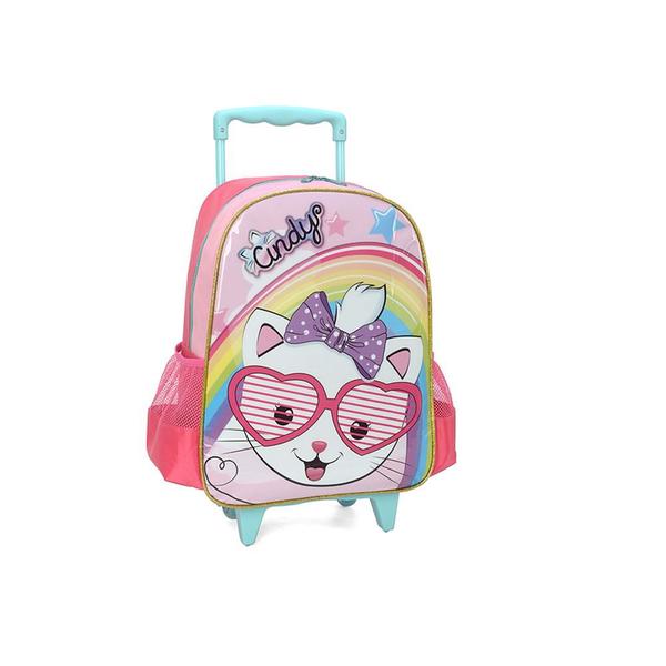 Mochila Escolar Infantil Rosa Gatinha Cindy - Luxcel