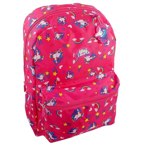 Mochila Escolar Juvenil Feminina Unicornio 42x28x13cm Grande - Vozz