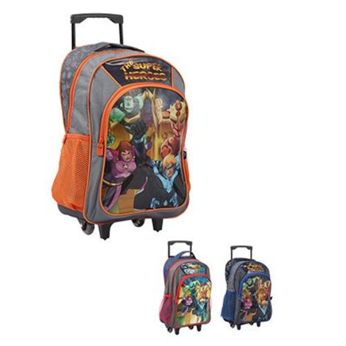 Mochila Escolar Super Heróis Meninos Infantil 