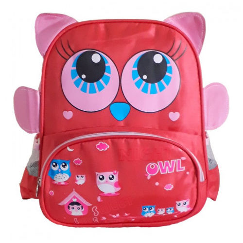 Mochila Infantil Baby Pets Corujinha Sweet Vermelha