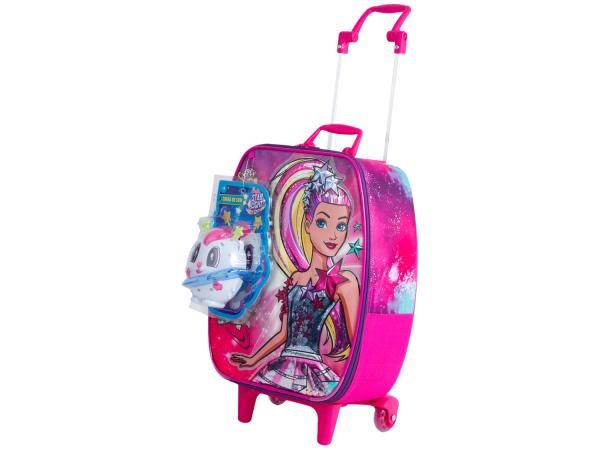 Mochila Infantil com Rodinhas Sestini Barbie - Aventura Nas Estrelas com Caixinha de Som