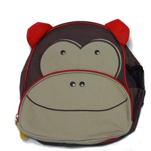 Mochila Infantil de Animais Estilo Zoo - Macaco