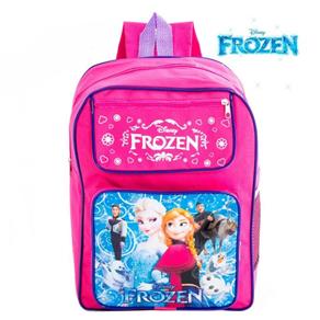 Mochila Infantil Escolar de Costas Frozen - Rosa