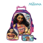 Mochila Infantil Escolar Moana Com Rodinhas