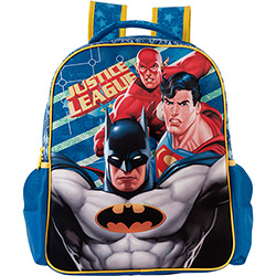 Mochila Infantil Grande Liga da Justiça Keepers Azul - Xeryus