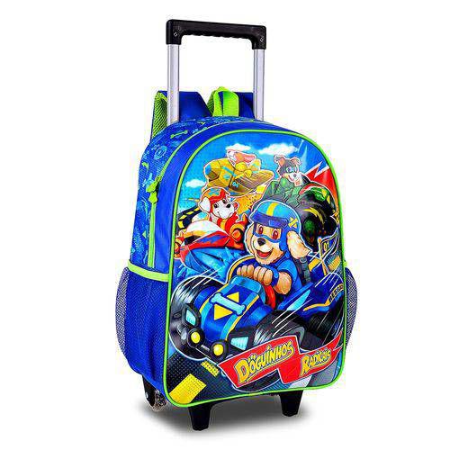 Mochila Infantil Menino com Rodinha Doguinhos - Clio