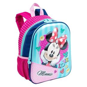Mochila Infantil Minnie Mouse 3d M Costas Lançamento 17x