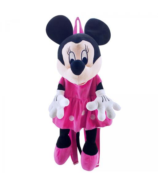Mochila Infantil Pelúcia Disney Rosa - Minnie