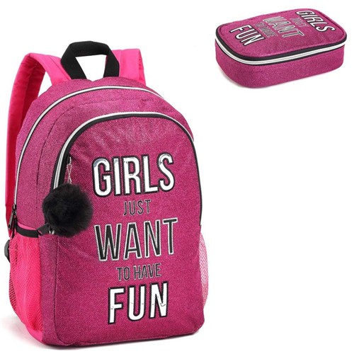 Mochila Infantil Seanite MI14496 com Estojo