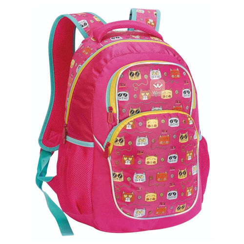 Mochila Juvenil Stylus Gatos Rosa Bpg30872 - Winth