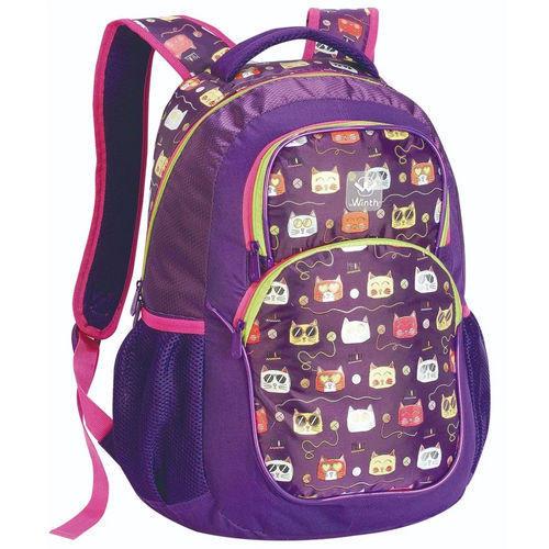 Mochila Juvenil Stylus Gatos Roxa Bpg30872 - Winth