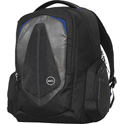 Mochila para Notebook Dell Adventure Preta e Azul - Até 15.6 Polegadas