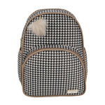 Mochila Passeio Pied de Poule Preto e Bege Pirulitando Baby