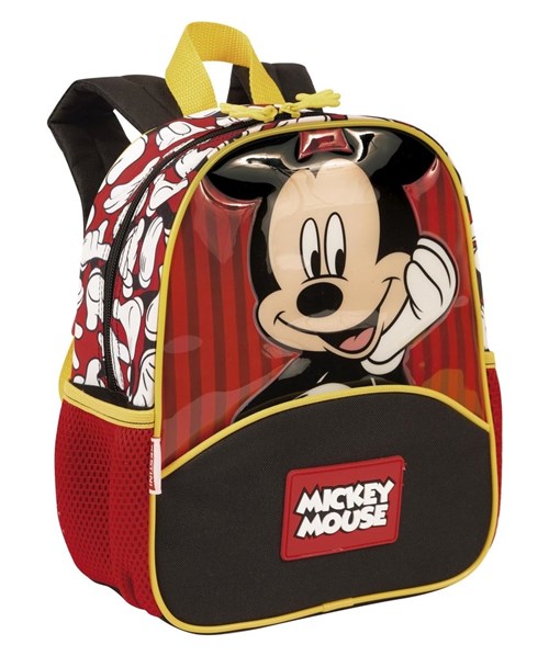 Mochila Pequena Mickey Mouse 19Y Vermelha Original Sestini