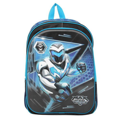 Mochila Sestini Infantil Max Steel Preta/Azul