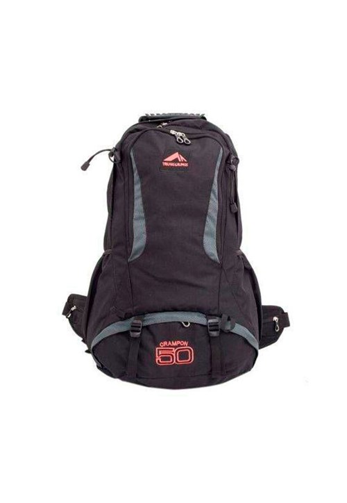 Mochila Trilhas & Rumos Crampon 50 Cor Preto com Cinza Preto