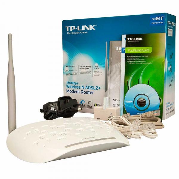 Modem Roteador Wireless N ADSL2+ de 150Mbps TD-W8951ND TP-Link - TP Link