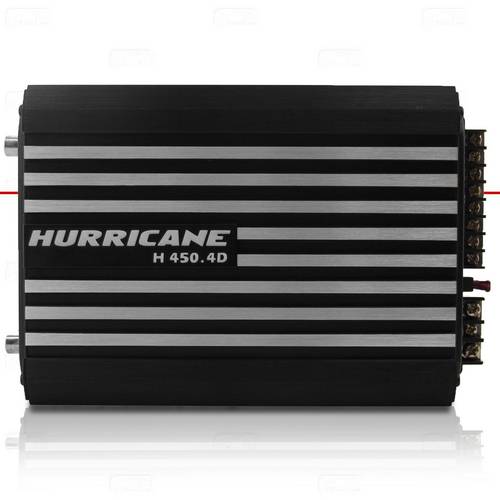 Módulo Amplificador Digital Hurricane H 450.4d 400 Watts Rms 4 Canais Stereo e Mono