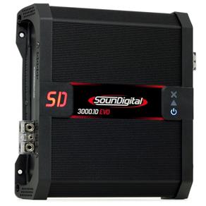 Módulo Amplificador Digital SounDigital SD3000.1D EVO 2 Black 1 Canal 2 Ohms