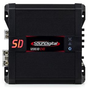 Módulo Amplificador Digital SounDigital SD1200.1D EVO II Black - 1 Canal - 1567 Watts RMS