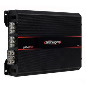 Módulo Amplificador Digital SounDigital SD1200.4D Canais Evolution 2