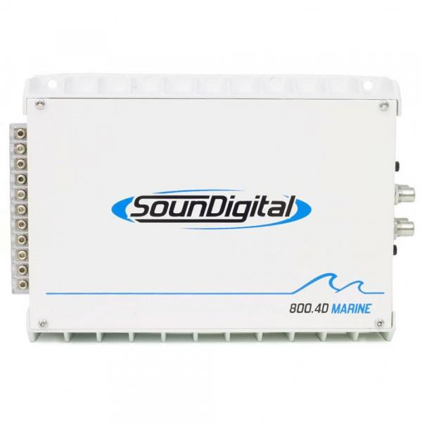 Módulo Amplificador Digital Soundigital SD800.4D Marine - 4x 200w 1 Ohm - SD800.4D MARINE (1 OHM)